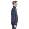 Devon & Jones Men's Navy/Graphite Manchester Fully-Fashioned Quarter-zip Sweater