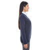 Devon & Jones Women's Navy/Graphite Manchester Fully-Fashioned Full-zip Sweater