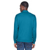 Devon & Jones Men's Dark Teal/Grey Heather Drytec 20 Performance Quarter-zip