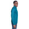 Devon & Jones Men's Dark Teal/Grey Heather Drytec 20 Performance Quarter-zip