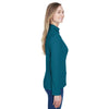Devon & Jones Women's Dark Teal/Grey Heather Drytec 20 Performance Quarter-zip