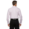 Devon & Jones Men's White/Burgundy/Silver Crown Collection Micro Tattersall