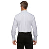 Devon & Jones Men's White/Navy/Crystle Crown Collection Micro Tattersall