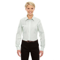 Devon & Jones Women's White/Forest Crown Collection Micro Tattersall