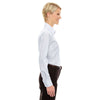 Devon & Jones Women's White/Silver/Slate Crown Collection Micro Tattersall