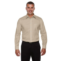 Devon & Jones Men's Stone Tall Crown Collection Solid Stretch Twill