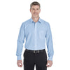 Devon & Jones Men's French Blue/White Crown Collection Striped Shirt