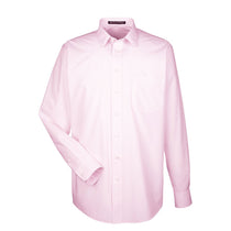 Devon & Jones Men's Pink/White Crown Collection Striped Shirt