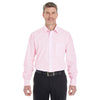 Devon & Jones Men's Pink/White Crown Collection Striped Shirt