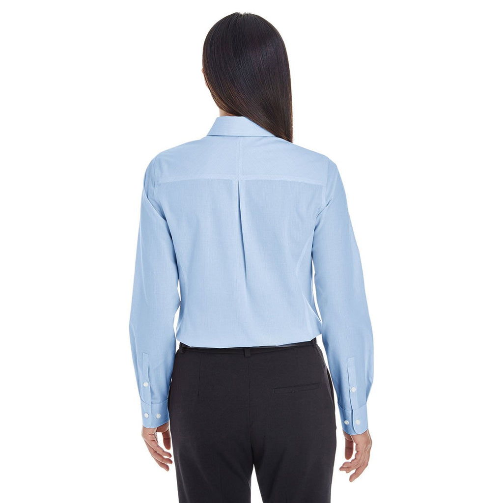 Devon & Jones Women's French Blue/White Crown Collection Striped Shirt