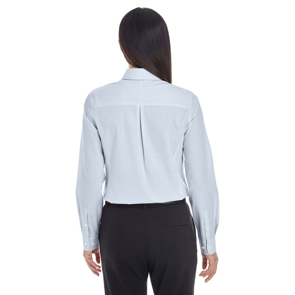 Devon & Jones Women's Navy/White Crown Collection Striped Shirt