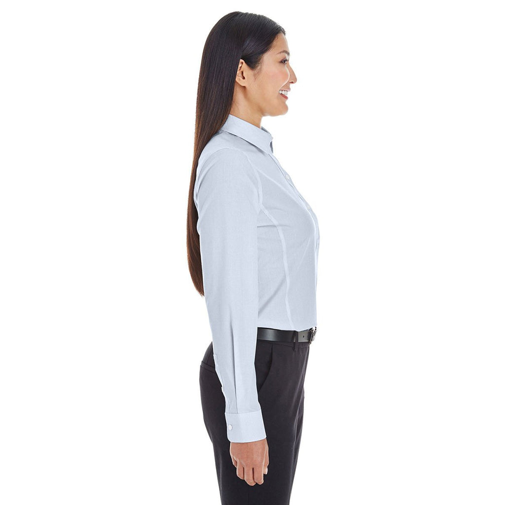 Devon & Jones Women's Navy/White Crown Collection Striped Shirt
