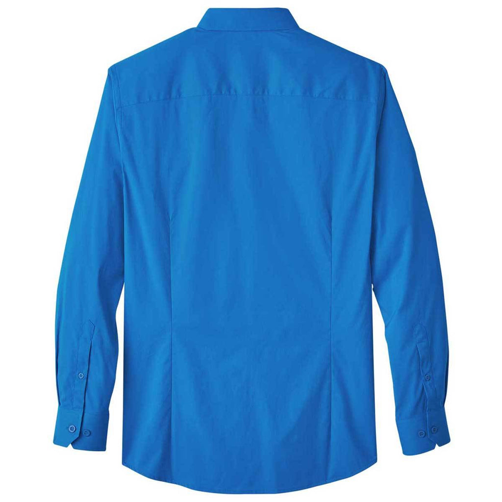 Devon & Jones Men's French Blue CrownLux Performance Stretch Shirt