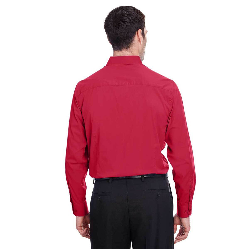 Devon & Jones Men's Red CrownLux Performance Stretch Shirt