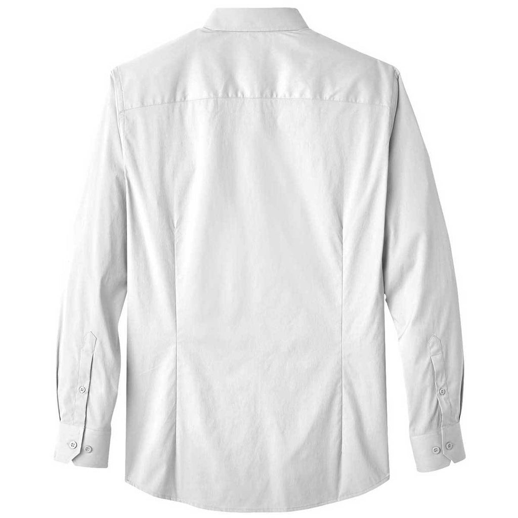 Devon & Jones Men's White CrownLux Performance Stretch Shirt