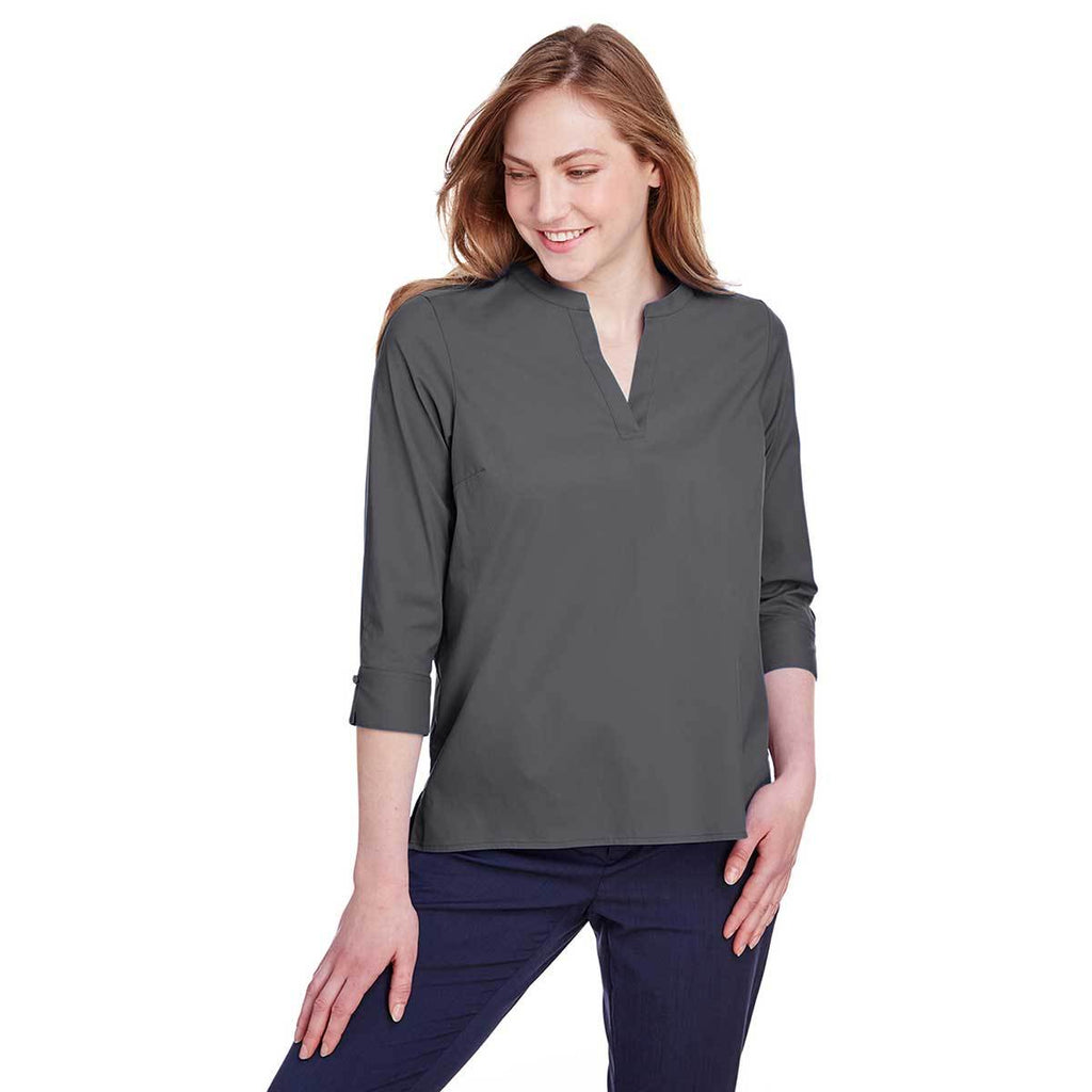 Devon & Jones Women's Graphite CrownLux Performance Stretch Tunic
