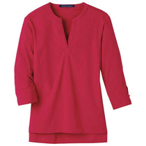 Devon & Jones Women's Red CrownLux Performance Stretch Tunic