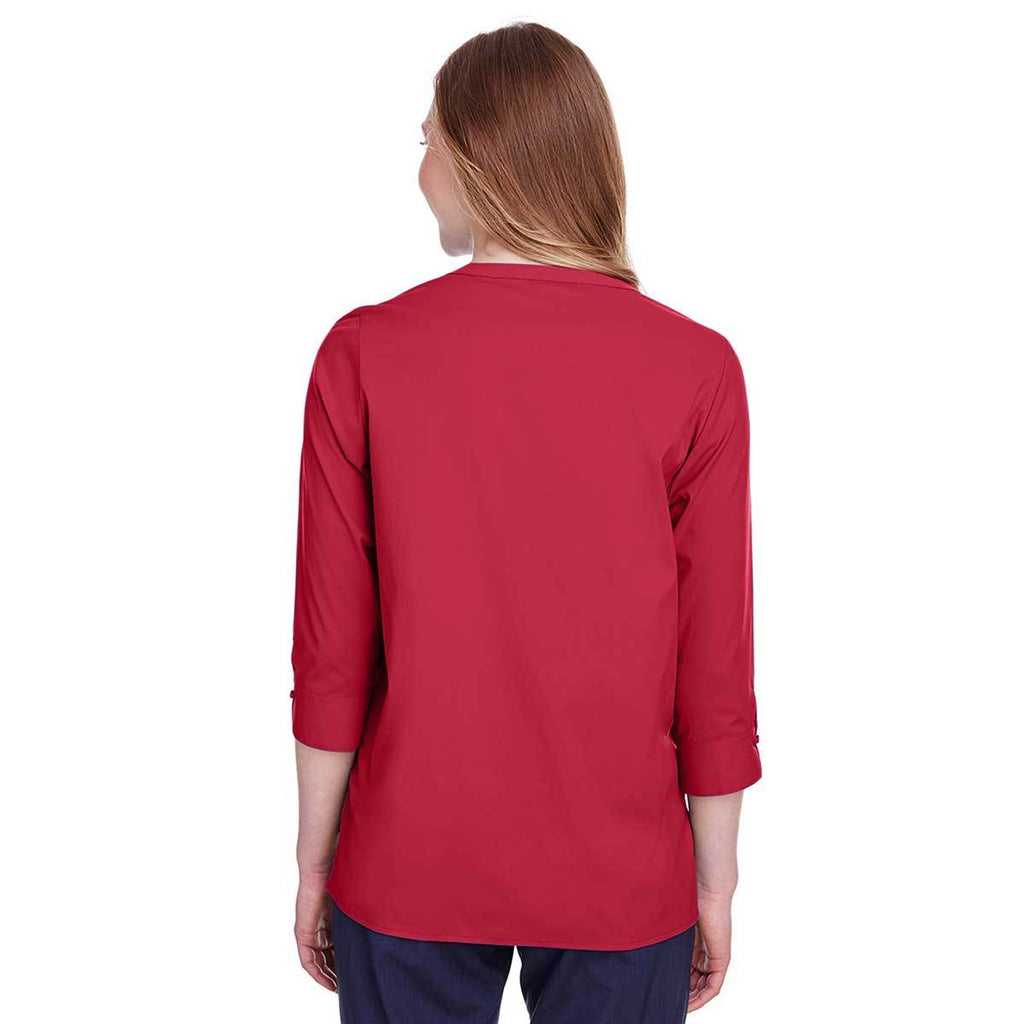 Devon & Jones Women's Red CrownLux Performance Stretch Tunic