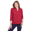 Devon & Jones Women's Red CrownLux Performance Stretch Tunic
