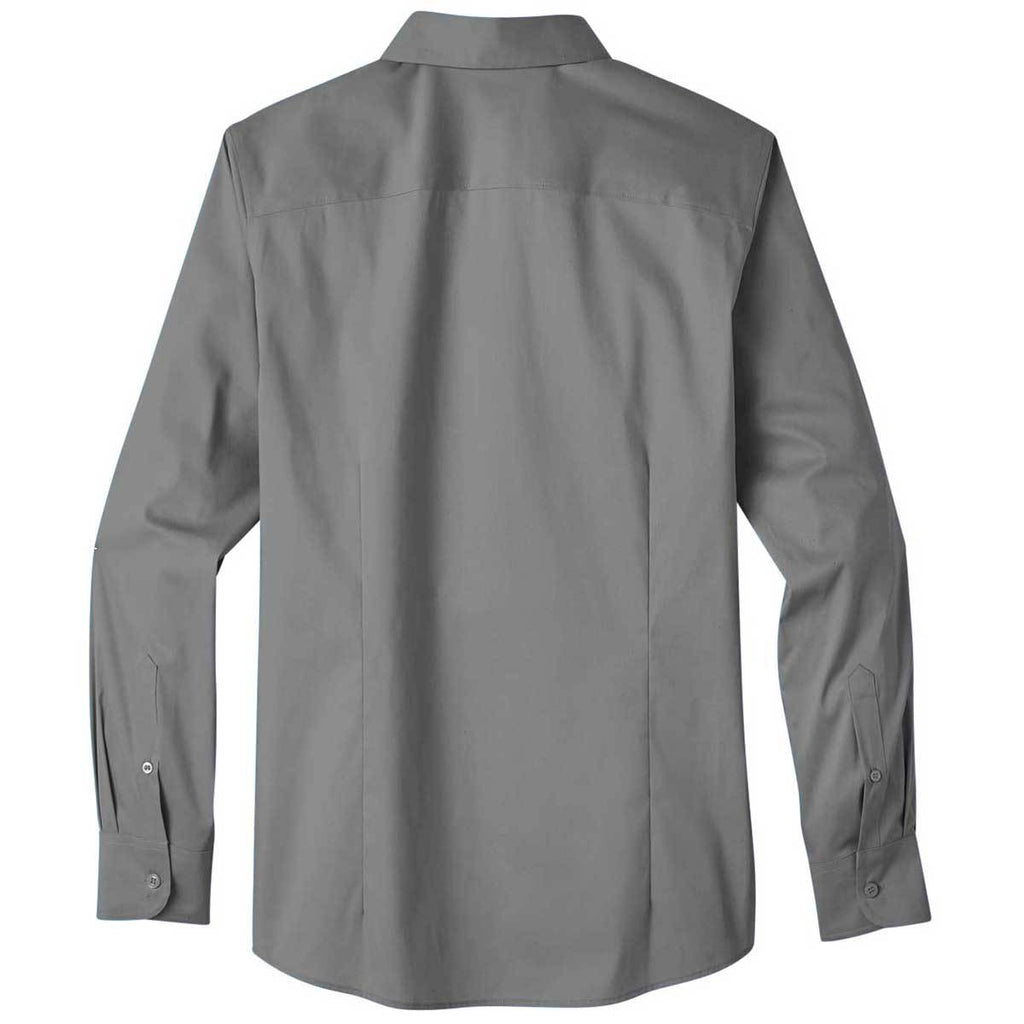 Devon & Jones Men's Graphite Crown Collection Stretch Broadcloth Slim Fit Shirt