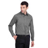 Devon & Jones Men's Graphite Crown Collection Stretch Broadcloth Slim Fit Shirt
