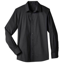 Devon & Jones Men's Black Crown Collection Stretch Broadcloth Slim Fit Shirt