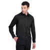 Devon & Jones Men's Black Crown Collection Stretch Broadcloth Slim Fit Shirt