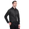 Devon & Jones Men's Black Crown Collection Stretch Broadcloth Slim Fit Shirt