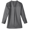 Devon & Jones Women's Graphite Crown Collection Stretch Broadcloth 3/4 Sleeve Blouse