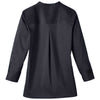 Devon & Jones Women's Black Crown Collection Stretch Broadcloth 3/4 Sleeve Blouse