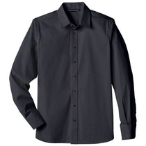 Devon & Jones Men's Black Crown Collection Stretch Broadcloth Untucked Shirt