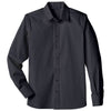 Devon & Jones Men's Black Crown Collection Stretch Broadcloth Untucked Shirt