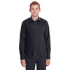 Devon & Jones Men's Black Crown Collection Stretch Broadcloth Untucked Shirt