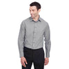 Devon & Jones Men's Graphite Crown Collection Stretch Pinpoint Chambray Shirt