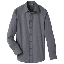 Devon & Jones Men's Black Crown Collection Stretch Pinpoint Chambray Shirt