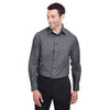Devon & Jones Men's Black Crown Collection Stretch Pinpoint Chambray Shirt
