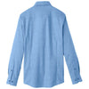 Devon & Jones Men's French Blue Crown Collection Stretch Pinpoint Chambray Shirt