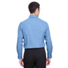 Devon & Jones Men's French Blue Crown Collection Stretch Pinpoint Chambray Shirt