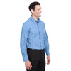 Devon & Jones Men's French Blue Crown Collection Stretch Pinpoint Chambray Shirt