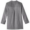 Devon & Jones Women's Graphite Crown Collection Stretch Pinpoint Chambray 3/4 Sleeve Blouse