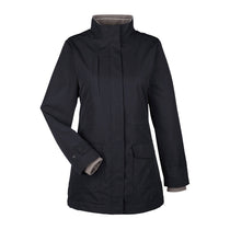 Devon & Jones Women's Black Hartford All-Season Hip-length Club Jacket