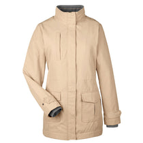 Devon & Jones Women's Khaki Hartford All-Season Hip-length Club Jacket