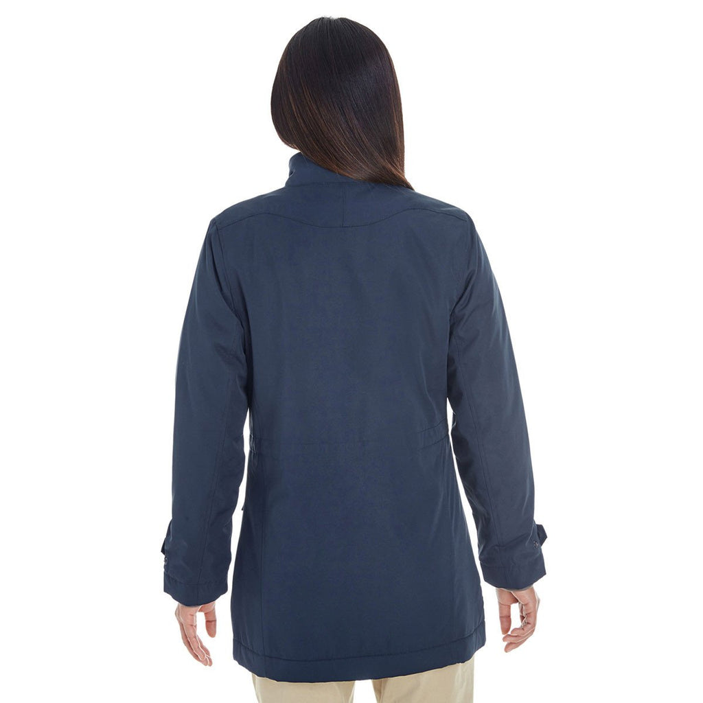 Devon & Jones Women's Navy Hartford All-Season Hip-length Club Jacket