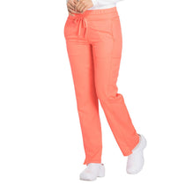Dickies Women's Vibrant Coral Dynamix Mid Rise Drawstring Pant
