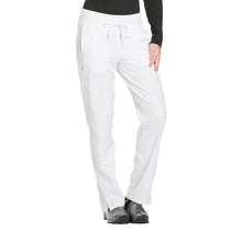 Dickies Women's White Dynamix Mid Rise Drawstring Pant