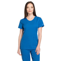 Dickies Women's Royal Dynamix Rounded V-Neck Top