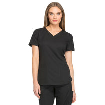 Dickies Women's Black Dynamix V-Neck Top