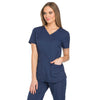 Dickies Women's Navy Dynamix V-Neck Top