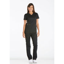 Dickies Women's Black Essence Mock Wrap Top