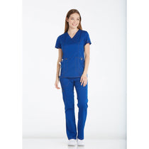 Dickies Women's Galaxy Blue Essence Mock Wrap Top